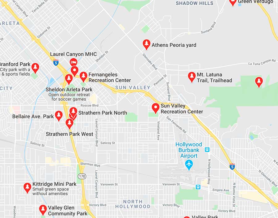 jose mier  sun valley park map