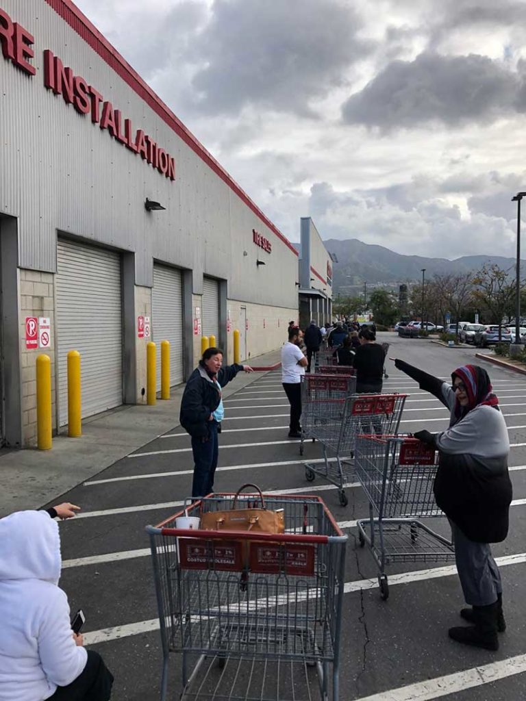 sun valley area Costco lines from coronavirus