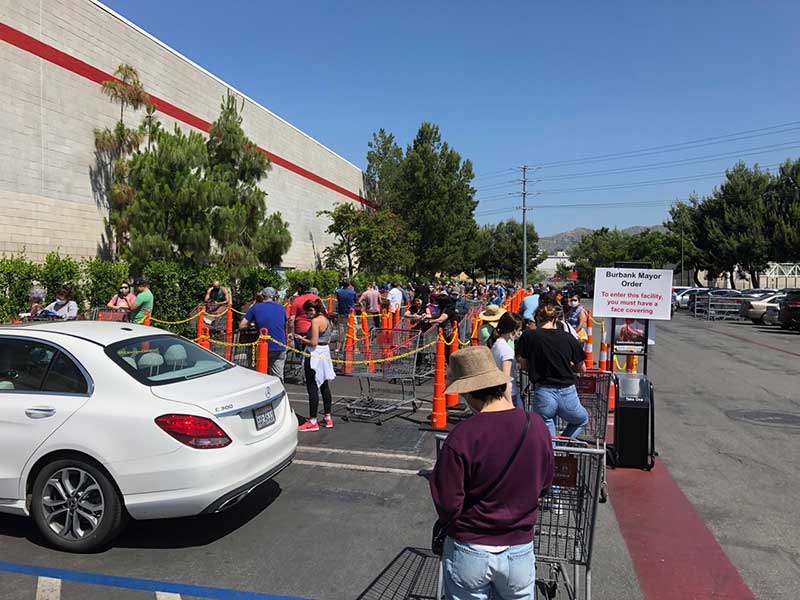 Jose Mier in line Sun Valley area Costco