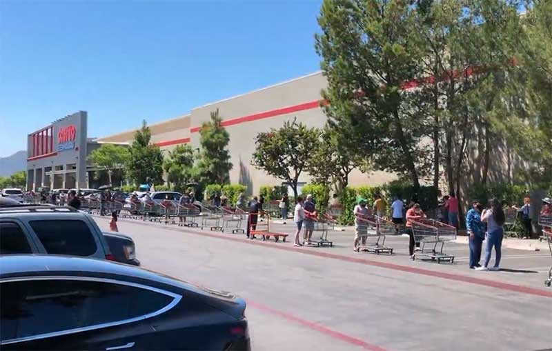 Jose Mier in Sun Valley Area Costco Line