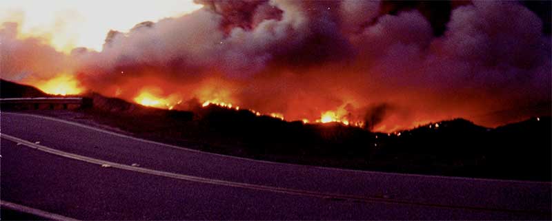 Sun valley brush fire