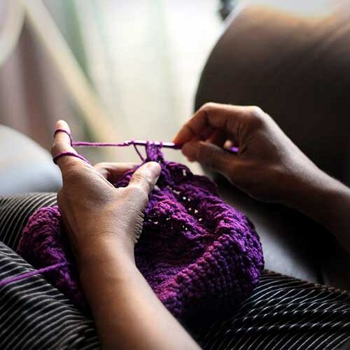 Jose Mier suggests knitting for Sun Valley moms