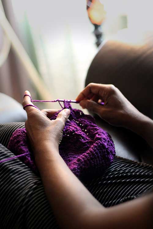 Jose Mier suggests knitting for Sun Valley moms