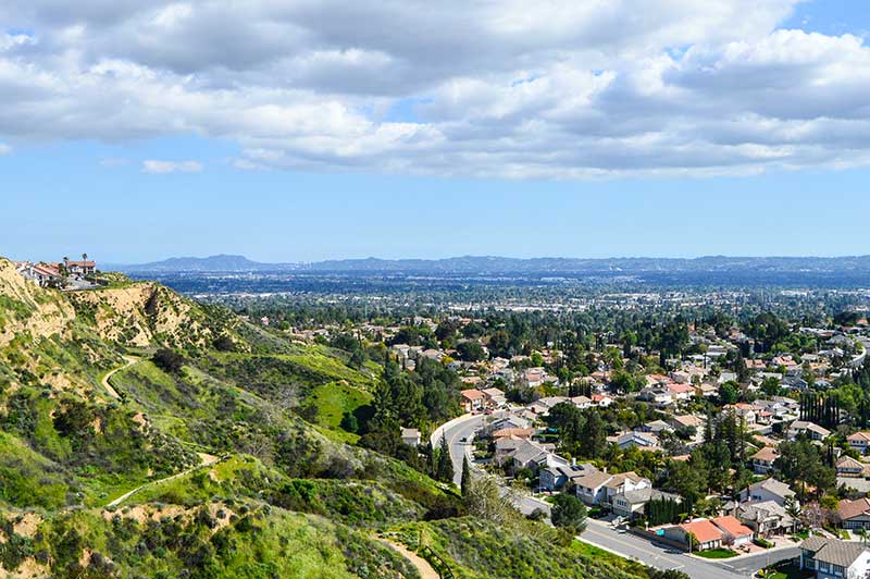 Jose Mier overlooks the San Fernando Valley